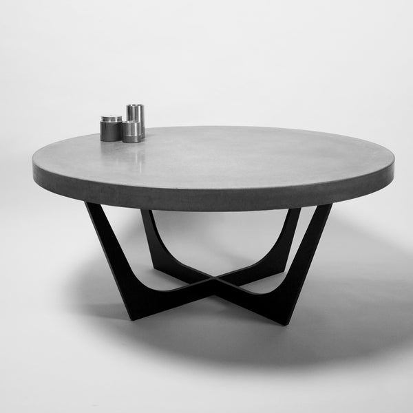 CUSTOM | Concrete + Steel coffee table